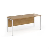 Click to view product details and reviews for Office Desk 1600mm Rectangular Desk With Bench Leg Oak Tops With White Frames 600mm Depth Maestro 25. Click to view product details and reviews for Office Desk 1600mm Rectangular Desk With Bench Leg Oak Tops With White Frames 600mm Depth Maestro 25.