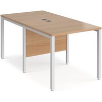 Click to view product details and reviews for Office Desk 2 Person Rectangular Desk 800mm Beech Tops With White Frames Maestro 25. Click to view product details and reviews for Office Desk 2 Person Rectangular Desk 800mm Beech Tops With White Frames Maestro 25.