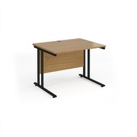 Click to view product details and reviews for Office Desk 1000mm Rectangular Desk With Cantilever Leg Oak Tops With Black Frames 800mm Depth Maestro 25. Click to view product details and reviews for Office Desk 1000mm Rectangular Desk With Cantilever Leg Oak Tops With Black Frames 800mm Depth Maestro 25.