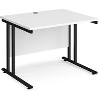 Click to view product details and reviews for Office Desk 1000mm Rectangular Desk With Cantilever Leg White Tops With Black Frames 800mm Depth Maestro 25. Click to view product details and reviews for Office Desk 1000mm Rectangular Desk With Cantilever Leg White Tops With Black Frames 800mm Depth Maestro 25.