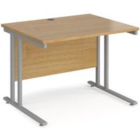 Click to view product details and reviews for Office Desk 1000mm Rectangular Desk With Cantilever Leg Oak Tops With Silver Frames 800mm Depth Maestro 25. Click to view product details and reviews for Office Desk 1000mm Rectangular Desk With Cantilever Leg Oak Tops With Silver Frames 800mm Depth Maestro 25.