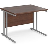 Click to view product details and reviews for Office Desk 1000mm Rectangular Desk With Cantilever Leg Walnut Tops With Silver Frames 800mm Depth Maestro 25. Click to view product details and reviews for Office Desk 1000mm Rectangular Desk With Cantilever Leg Walnut Tops With Silver Frames 800mm Depth Maestro 25.