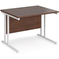 Click to view product details and reviews for Office Desk 1000mm Rectangular Desk With Cantilever Leg Walnut Tops With White Frames 800mm Depth Maestro 25. Click to view product details and reviews for Office Desk 1000mm Rectangular Desk With Cantilever Leg Walnut Tops With White Frames 800mm Depth Maestro 25.