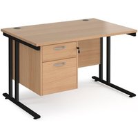 Click to view product details and reviews for Office Desk Rectangular Desk 1200mm With Pedestal Beech Top With Black Frame 800mm Depth Maestro 25 Mc12p2kb. Click to view product details and reviews for Office Desk Rectangular Desk 1200mm With Pedestal Beech Top With Black Frame 800mm Depth Maestro 25 Mc12p2kb.