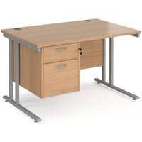 Click to view product details and reviews for Office Desk Rectangular Desk 1200mm With Pedestal Beech Top With Silver Frame 800mm Depth Maestro 25 Mc12p2sb. Click to view product details and reviews for Office Desk Rectangular Desk 1200mm With Pedestal Beech Top With Silver Frame 800mm Depth Maestro 25 Mc12p2sb.