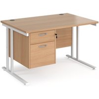 Click to view product details and reviews for Office Desk Rectangular Desk 1200mm With Pedestal Beech Top With White Frame 800mm Depth Maestro 25 Mc12p2whb. Click to view product details and reviews for Office Desk Rectangular Desk 1200mm With Pedestal Beech Top With White Frame 800mm Depth Maestro 25 Mc12p2whb.