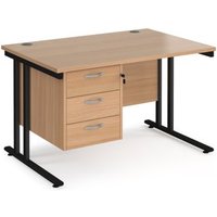 Click to view product details and reviews for Office Desk Rectangular Desk 1200mm With Pedestal Beech Top With Black Frame 800mm Depth Maestro 25 Mc12p3kb. Click to view product details and reviews for Office Desk Rectangular Desk 1200mm With Pedestal Beech Top With Black Frame 800mm Depth Maestro 25 Mc12p3kb.