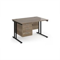 Click to view product details and reviews for Maestro 25 Straight Desk 1200mm X 800mm With 3 Drawer Pedestal Black Cantilever Leg Frame Nebraska Oak Top. Click to view product details and reviews for Maestro 25 Straight Desk 1200mm X 800mm With 3 Drawer Pedestal Black Cantilever Leg Frame Nebraska Oak Top.