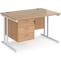 Click to view product details and reviews for Office Desk Rectangular Desk 1200mm With Pedestal Beech Top With White Frame 800mm Depth Maestro 25 Mc12p3whb. Click to view product details and reviews for Office Desk Rectangular Desk 1200mm With Pedestal Beech Top With White Frame 800mm Depth Maestro 25 Mc12p3whb.