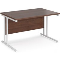 Click to view product details and reviews for Office Desk 1200mm Rectangular Desk With Cantilever Leg Walnut Tops With White Frames 800mm Depth Maestro 25. Click to view product details and reviews for Office Desk 1200mm Rectangular Desk With Cantilever Leg Walnut Tops With White Frames 800mm Depth Maestro 25.