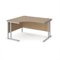 Click to view product details and reviews for Maestro 25 Left Hand Ergonomic Desk 1400mm Wide Silver Cantilever Leg Frame Kendal Oak Top. Click to view product details and reviews for Maestro 25 Left Hand Ergonomic Desk 1400mm Wide Silver Cantilever Leg Frame Kendal Oak Top.