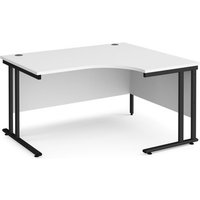 Click to view product details and reviews for Office Desk Right Hand Corner Desk 1400mm White Top With Black Frame 1200mm Depth Maestro 25 Mc14erkwh. Click to view product details and reviews for Office Desk Right Hand Corner Desk 1400mm White Top With Black Frame 1200mm Depth Maestro 25 Mc14erkwh.