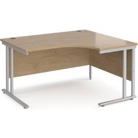 Click to view product details and reviews for Maestro 25 Right Hand Ergonomic Desk 1400mm Wide Silver Cantilever Leg Frame Kendal Oak Top. Click to view product details and reviews for Maestro 25 Right Hand Ergonomic Desk 1400mm Wide Silver Cantilever Leg Frame Kendal Oak Top.