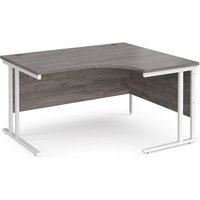 Click to view product details and reviews for Maestro 25 Right Hand Ergonomic Desk 1400mm Wide White Cantilever Leg Frame Grey Oak Top. Click to view product details and reviews for Maestro 25 Right Hand Ergonomic Desk 1400mm Wide White Cantilever Leg Frame Grey Oak Top.