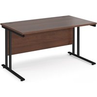 Click to view product details and reviews for Office Desk 1400mm Rectangular Desk With Cantilever Leg Walnut Tops With Black Frames 800mm Depth Maestro 25. Click to view product details and reviews for Office Desk 1400mm Rectangular Desk With Cantilever Leg Walnut Tops With Black Frames 800mm Depth Maestro 25.