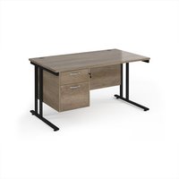Click to view product details and reviews for Maestro 25 Straight Desk 1400mm X 800mm With 2 Drawer Pedestal Black Cantilever Leg Frame Nebraska Oak Top. Click to view product details and reviews for Maestro 25 Straight Desk 1400mm X 800mm With 2 Drawer Pedestal Black Cantilever Leg Frame Nebraska Oak Top.