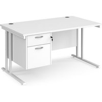 Click to view product details and reviews for Office Desk Rectangular Desk 1400mm With Pedestal White Top With White Frame 800mm Depth Maestro 25 Mc14p2whwh. Click to view product details and reviews for Office Desk Rectangular Desk 1400mm With Pedestal White Top With White Frame 800mm Depth Maestro 25 Mc14p2whwh.