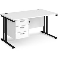Click to view product details and reviews for Office Desk Rectangular Desk 1400mm With Pedestal White Top With Black Frame 800mm Depth Maestro 25 Mc14p3kwh. Click to view product details and reviews for Office Desk Rectangular Desk 1400mm With Pedestal White Top With Black Frame 800mm Depth Maestro 25 Mc14p3kwh.