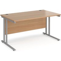 Click to view product details and reviews for Office Desk 1400mm Rectangular Desk With Cantilever Leg Beech Tops With Silver Frames 800mm Depth Maestro 25. Click to view product details and reviews for Office Desk 1400mm Rectangular Desk With Cantilever Leg Beech Tops With Silver Frames 800mm Depth Maestro 25.