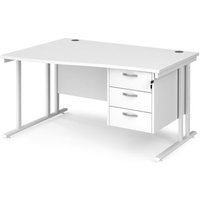 Click to view product details and reviews for Office Desk Left Hand Wave Desk 1400mm With Pedestal White Top With White Frame Maestro 25 Mc14wlp3whwh. Click to view product details and reviews for Office Desk Left Hand Wave Desk 1400mm With Pedestal White Top With White Frame Maestro 25 Mc14wlp3whwh.