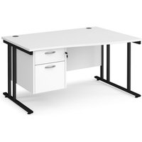 Click to view product details and reviews for Office Desk Right Hand Wave Desk 1400mm With Pedestal White Top With Black Frame Maestro 25 Mc14wrp2kwh. Click to view product details and reviews for Office Desk Right Hand Wave Desk 1400mm With Pedestal White Top With Black Frame Maestro 25 Mc14wrp2kwh.
