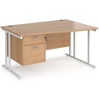 Click to view product details and reviews for Office Desk Right Hand Wave Desk 1400mm With Pedestal Beech Top With White Frame Maestro 25 Mc14wrp2whb. Click to view product details and reviews for Office Desk Right Hand Wave Desk 1400mm With Pedestal Beech Top With White Frame Maestro 25 Mc14wrp2whb.