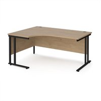 Click to view product details and reviews for Maestro 25 Left Hand Ergonomic Desk 1600mm Wide Black Cantilever Leg Frame Kendal Oak Top. Click to view product details and reviews for Maestro 25 Left Hand Ergonomic Desk 1600mm Wide Black Cantilever Leg Frame Kendal Oak Top.