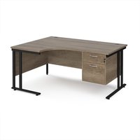 Click to view product details and reviews for Maestro 25 Left Hand Ergonomic Desk 1600mm Wide With 2 Drawer Pedestal Black Cantilever Leg Frame Nebraska Oak Top. Click to view product details and reviews for Maestro 25 Left Hand Ergonomic Desk 1600mm Wide With 2 Drawer Pedestal Black Cantilever Leg Frame Nebraska Oak Top.