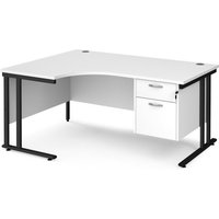 Click to view product details and reviews for Office Desk Left Hand Corner Desk 1600mm With Pedestal White Top With Black Frame 1200mm Depth Maestro 25 Mc16elp2kwh. Click to view product details and reviews for Office Desk Left Hand Corner Desk 1600mm With Pedestal White Top With Black Frame 1200mm Depth Maestro 25 Mc16elp2kwh.