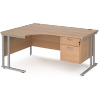 Click to view product details and reviews for Office Desk Left Hand Corner Desk 1600mm With Pedestal Beech Top With Silver Frame 1200mm Depth Maestro 25 Mc16elp2sb. Click to view product details and reviews for Office Desk Left Hand Corner Desk 1600mm With Pedestal Beech Top With Silver Frame 1200mm Depth Maestro 25 Mc16elp2sb.