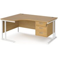 Click to view product details and reviews for Office Desk Left Hand Corner Desk 1600mm With Pedestal Oak Top With White Frame 1200mm Depth Maestro 25 Mc16elp3who. Click to view product details and reviews for Office Desk Left Hand Corner Desk 1600mm With Pedestal Oak Top With White Frame 1200mm Depth Maestro 25 Mc16elp3who.