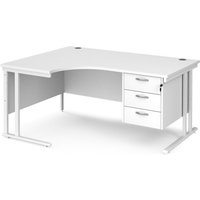 Click to view product details and reviews for Office Desk Left Hand Corner Desk 1600mm With Pedestal White Top With White Frame 1200mm Depth Maestro 25 Mc16elp3whwh. Click to view product details and reviews for Office Desk Left Hand Corner Desk 1600mm With Pedestal White Top With White Frame 1200mm Depth Maestro 25 Mc16elp3whwh.