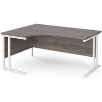 Click to view product details and reviews for Maestro 25 Left Hand Ergonomic Desk 1600mm Wide White Cantilever Leg Frame Grey Oak Top. Click to view product details and reviews for Maestro 25 Left Hand Ergonomic Desk 1600mm Wide White Cantilever Leg Frame Grey Oak Top.