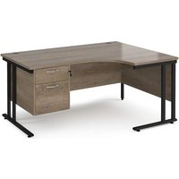 Click to view product details and reviews for Maestro 25 Right Hand Ergonomic Desk 1600mm Wide With 2 Drawer Pedestal Black Cantilever Leg Frame Nebraska Oak Top. Click to view product details and reviews for Maestro 25 Right Hand Ergonomic Desk 1600mm Wide With 2 Drawer Pedestal Black Cantilever Leg Frame Nebraska Oak Top.