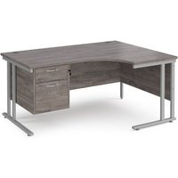 Click to view product details and reviews for Maestro 25 Right Hand Ergonomic Desk 1600mm Wide With 2 Drawer Pedestal Silver Cantilever Leg Frame Grey Oak Top. Click to view product details and reviews for Maestro 25 Right Hand Ergonomic Desk 1600mm Wide With 2 Drawer Pedestal Silver Cantilever Leg Frame Grey Oak Top.
