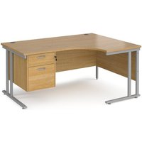 Click to view product details and reviews for Office Desk Right Hand Corner Desk 1600mm With Pedestal Oak Top With Silver Frame 1200mm Depth Maestro 25 Mc16erp2so. Click to view product details and reviews for Office Desk Right Hand Corner Desk 1600mm With Pedestal Oak Top With Silver Frame 1200mm Depth Maestro 25 Mc16erp2so.