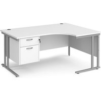 Click to view product details and reviews for Office Desk Right Hand Corner Desk 1600mm With Pedestal White Top With Silver Frame 1200mm Depth Maestro 25 Mc16erp2swh. Click to view product details and reviews for Office Desk Right Hand Corner Desk 1600mm With Pedestal White Top With Silver Frame 1200mm Depth Maestro 25 Mc16erp2swh.