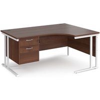 Click to view product details and reviews for Office Desk Right Hand Corner Desk 1600mm With Pedestal Walnut Top With White Frame 1200mm Depth Maestro 25 Mc16erp2whw. Click to view product details and reviews for Office Desk Right Hand Corner Desk 1600mm With Pedestal Walnut Top With White Frame 1200mm Depth Maestro 25 Mc16erp2whw.