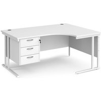 Click to view product details and reviews for Office Desk Right Hand Corner Desk 1600mm With Pedestal White Top With White Frame 1200mm Depth Maestro 25 Mc16erp3whwh. Click to view product details and reviews for Office Desk Right Hand Corner Desk 1600mm With Pedestal White Top With White Frame 1200mm Depth Maestro 25 Mc16erp3whwh.