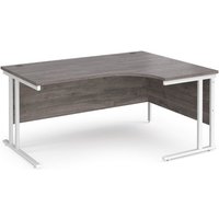 Click to view product details and reviews for Maestro 25 Right Hand Ergonomic Desk 1600mm Wide White Cantilever Leg Frame Grey Oak Top. Click to view product details and reviews for Maestro 25 Right Hand Ergonomic Desk 1600mm Wide White Cantilever Leg Frame Grey Oak Top.