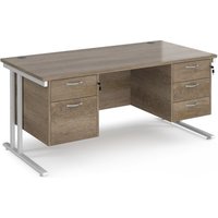Click to view product details and reviews for Maestro 25 Straight Desk 1600mm X 800mm With 2 And 3 Drawer Pedestals White Cantilever Leg Frame Nebraska Oak Top. Click to view product details and reviews for Maestro 25 Straight Desk 1600mm X 800mm With 2 And 3 Drawer Pedestals White Cantilever Leg Frame Nebraska Oak Top.