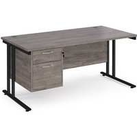 Click to view product details and reviews for Maestro 25 Straight Desk 1600mm X 800mm With 2 Drawer Pedestal Black Cantilever Leg Frame Grey Oak Top. Click to view product details and reviews for Maestro 25 Straight Desk 1600mm X 800mm With 2 Drawer Pedestal Black Cantilever Leg Frame Grey Oak Top.