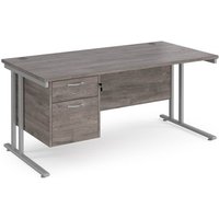 Click to view product details and reviews for Office Desk 1600mm Rectangular Desk With Cantilever Leg And 2 Drawer Fixed Pedestal Grey Oak With Silver Frames 800mm Depth Maestro 25 Mc16p2sgo. Click to view product details and reviews for Office Desk 1600mm Rectangular Desk With Cantilever Leg And 2 Drawer Fixed Pedestal Grey Oak With Silver Frames 800mm Depth Maestro 25 Mc16p2sgo.