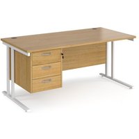 Click to view product details and reviews for Office Desk Rectangular Desk 1600mm With Pedestal Oak Top With White Frame 800mm Depth Maestro 25 Mc16p3who. Click to view product details and reviews for Office Desk Rectangular Desk 1600mm With Pedestal Oak Top With White Frame 800mm Depth Maestro 25 Mc16p3who.