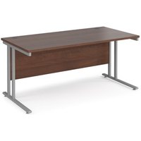 Click to view product details and reviews for Office Desk 1600mm Rectangular Desk With Cantilever Leg Walnut Tops With Silver Frames 800mm Depth Maestro 25. Click to view product details and reviews for Office Desk 1600mm Rectangular Desk With Cantilever Leg Walnut Tops With Silver Frames 800mm Depth Maestro 25.