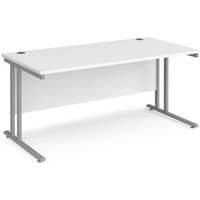 Click to view product details and reviews for Office Desk 1600mm Rectangular Desk With Cantilever Leg White Tops With Silver Frames 800mm Depth Maestro 25. Click to view product details and reviews for Office Desk 1600mm Rectangular Desk With Cantilever Leg White Tops With Silver Frames 800mm Depth Maestro 25.