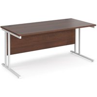 Click to view product details and reviews for Office Desk 1600mm Rectangular Desk With Cantilever Leg Walnut Tops With White Frames 800mm Depth Maestro 25. Click to view product details and reviews for Office Desk 1600mm Rectangular Desk With Cantilever Leg Walnut Tops With White Frames 800mm Depth Maestro 25.