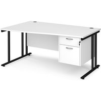 Click to view product details and reviews for Office Desk Left Hand Wave Desk 1600mm With Pedestal White Top With Black Frame Maestro 25 Mc16wlp2kwh. Click to view product details and reviews for Office Desk Left Hand Wave Desk 1600mm With Pedestal White Top With Black Frame Maestro 25 Mc16wlp2kwh.