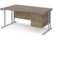 Click to view product details and reviews for Maestro 25 Left Hand Wave Desk 1600mm Wide With 2 Drawer Pedestal Silver Cantilever Leg Frame Nebraska Oak Top. Click to view product details and reviews for Maestro 25 Left Hand Wave Desk 1600mm Wide With 2 Drawer Pedestal Silver Cantilever Leg Frame Nebraska Oak Top.