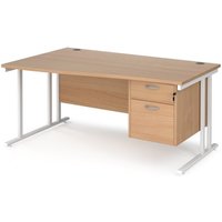 Click to view product details and reviews for Office Desk Left Hand Wave Desk 1600mm With Pedestal Beech Top With White Frame Maestro 25 Mc16wlp2whb. Click to view product details and reviews for Office Desk Left Hand Wave Desk 1600mm With Pedestal Beech Top With White Frame Maestro 25 Mc16wlp2whb.